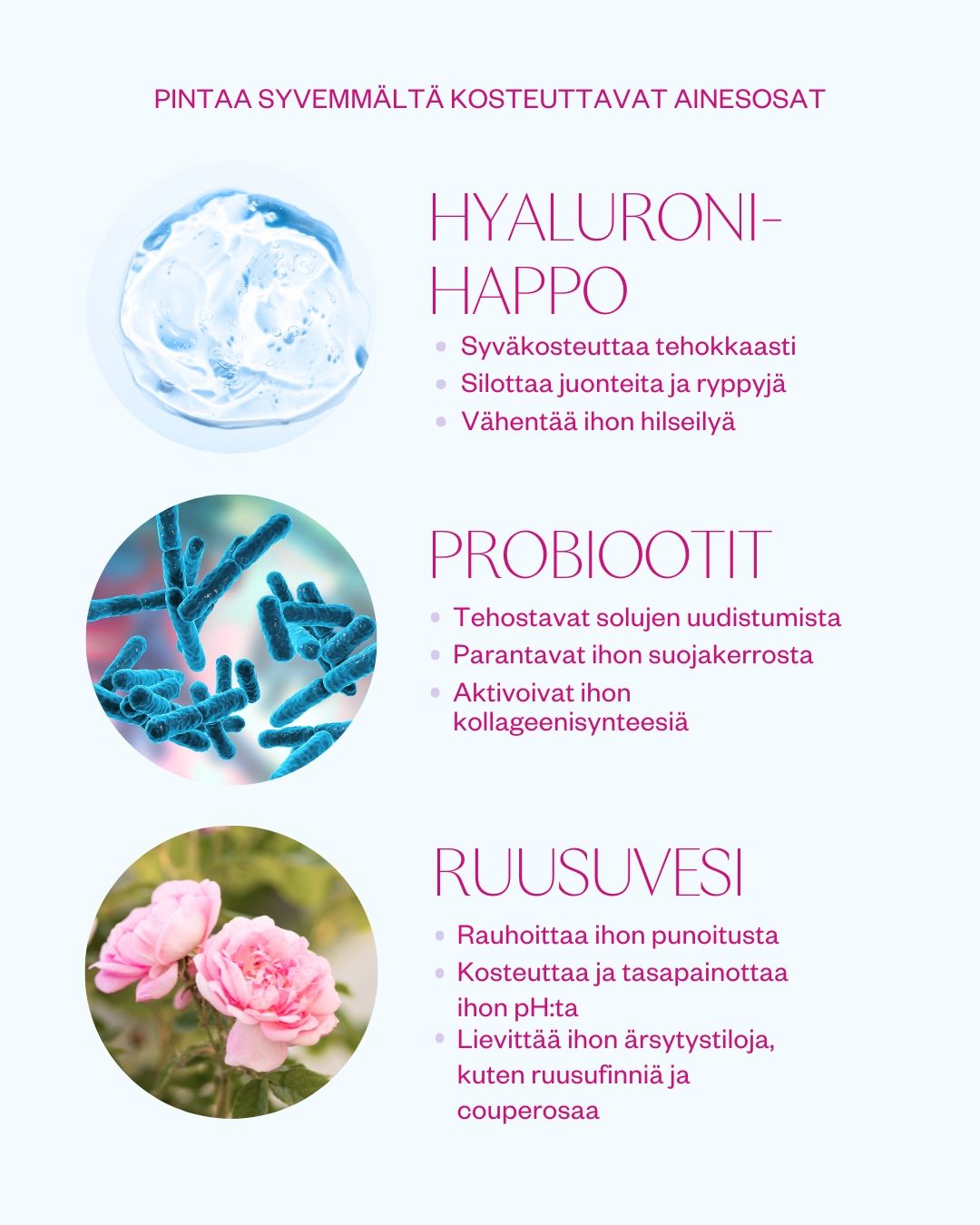 HYALURON & PROBIOTICS SERUM syväkosteuttava hyaluronihapposeerumi 30 ml