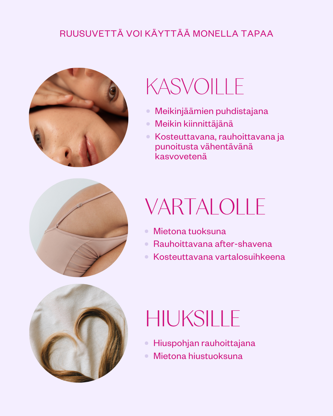 ROSE FLORAL WATER luomu ruusuvesi 100 ml