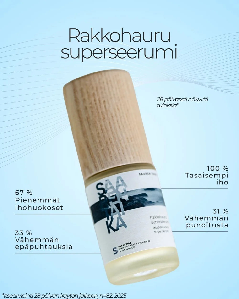 SAAREN TAIKA RAKKOHAURU SUPERSEERUMI 30 ml – Kiinteyttä, Tasapainoa ja Hehkua 🇫🇮
