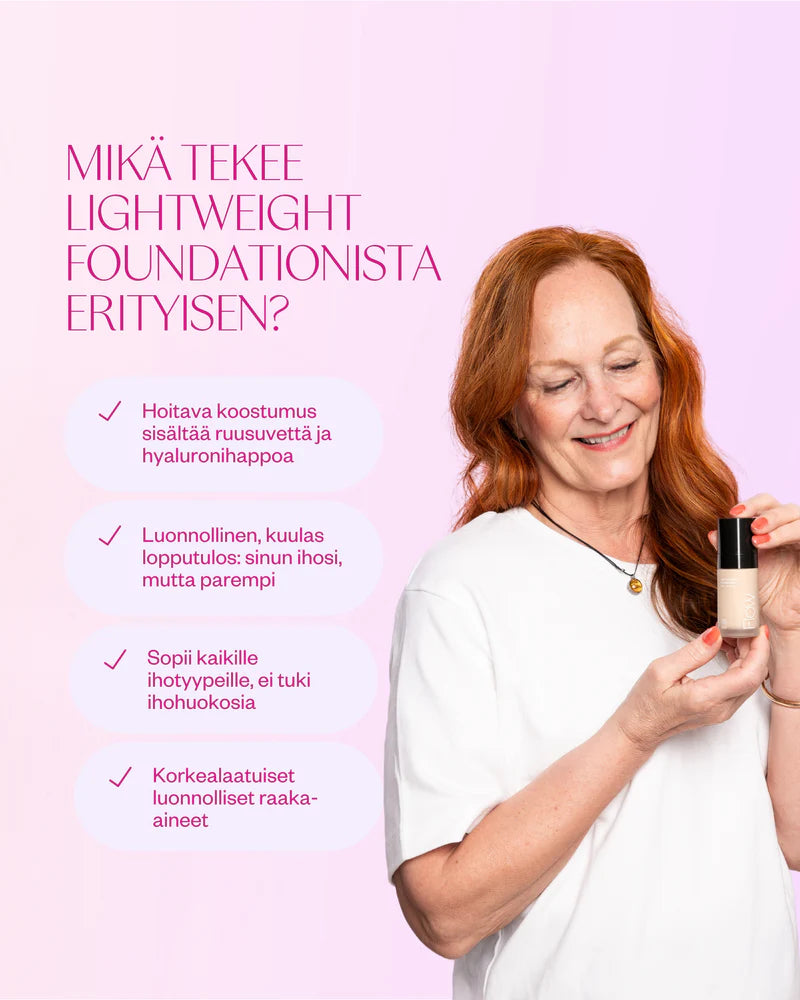 LIGHTWEIGHT FOUNDATION – Light Coverage & Glow 30 ml