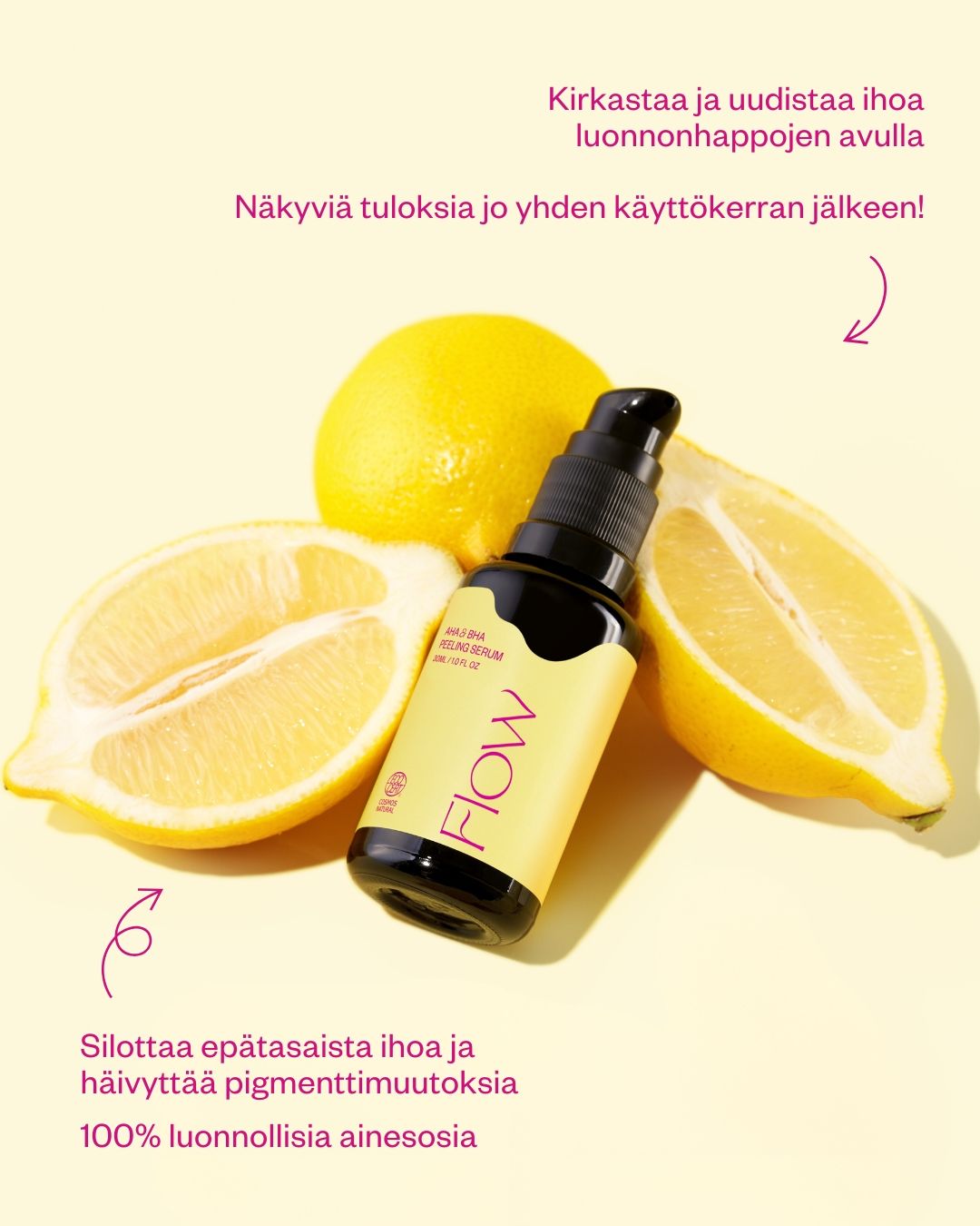 AHA & BHA PEELING SERUM kuoriva ja kirkastava yöseerumi 30 ml