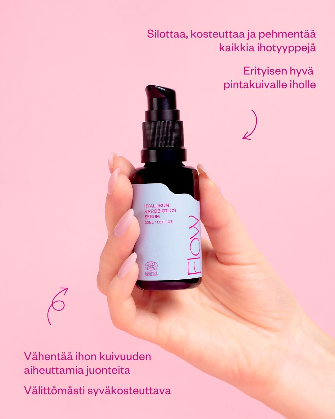 HYALURON & PROBIOTICS SERUM syväkosteuttava hyaluronihapposeerumi 30 ml