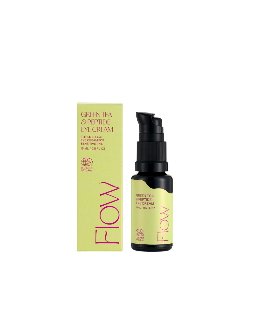 GREEN TEA & PEPTIDE EYE CREAM silmänympärysvoide tummille silmänalusille 15 ml