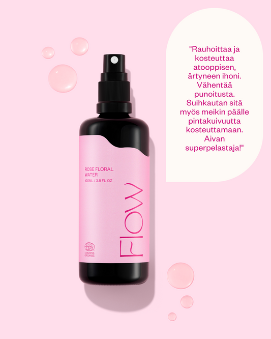 ROSE FLORAL WATER luomu ruusuvesi 100 ml